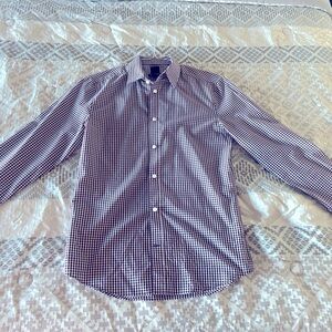 Men’s Burgundy (Maroon) Plaid Dress Shirt - H&M